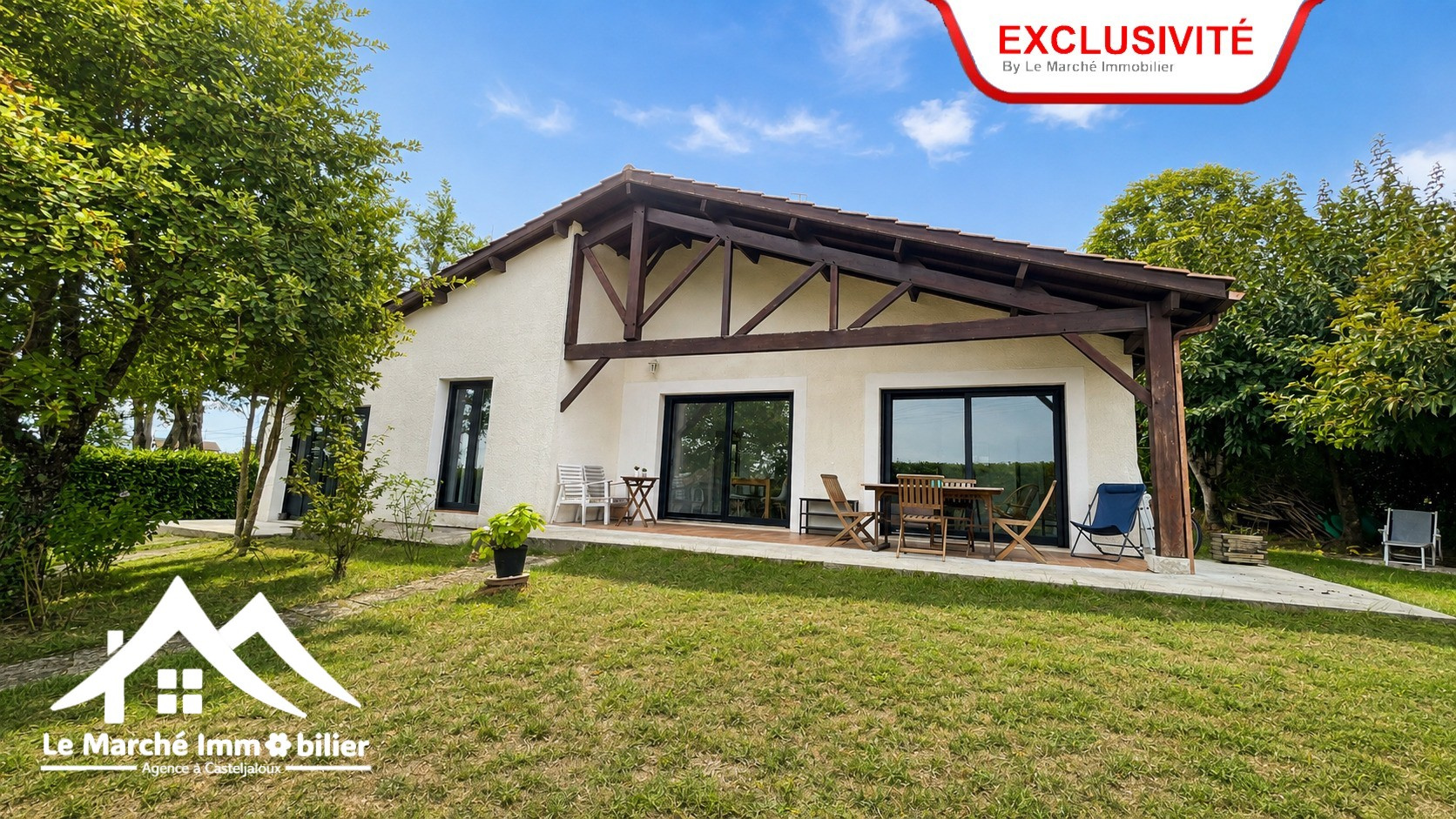 EXCLUSIVITE - CASTELJALOUX   Plain-pied au calme, proche centre