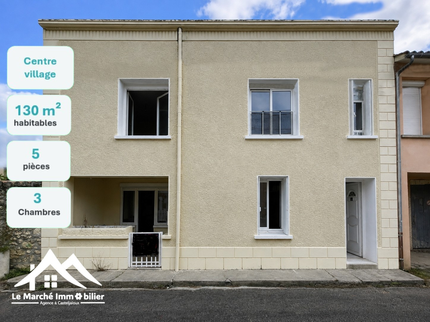 Charmante maison de village de 130 m2 au cœur de Villefranche du Queyran
