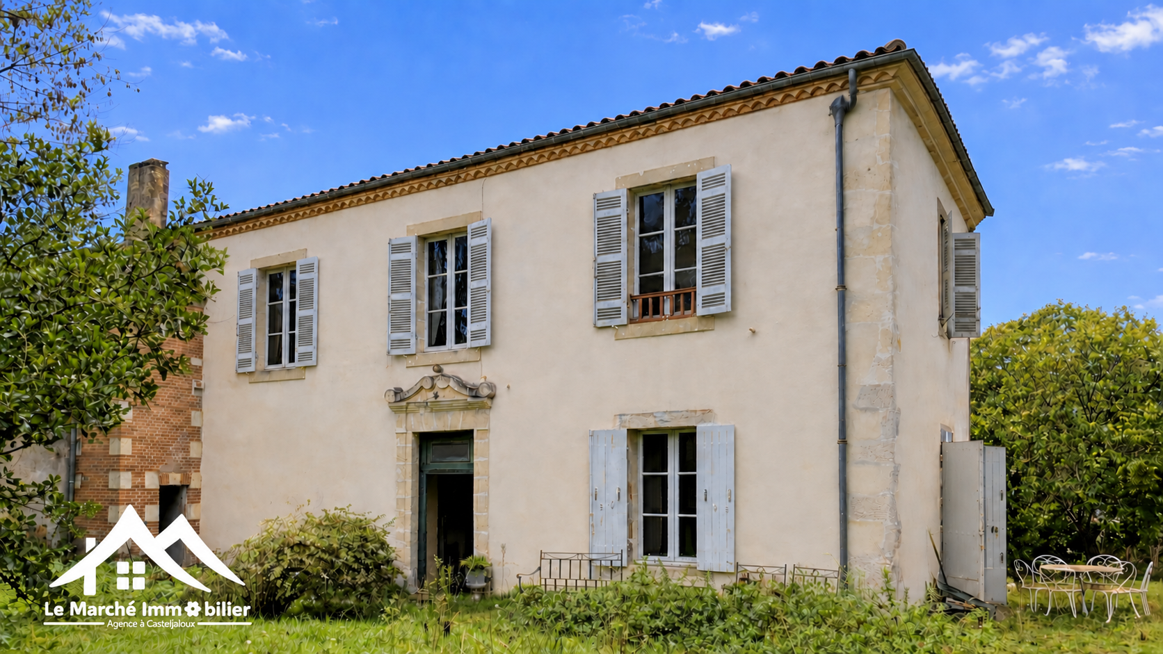 Maison de maître avec parc paysager   Cœur du village de Villefranche-du-Queyran