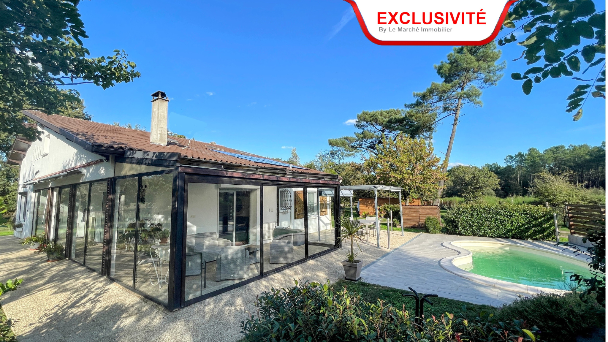 EN EXCLUSIVITE - Spacieuse Villa 211m2, 7ch sur 1,2ha à ANZEX