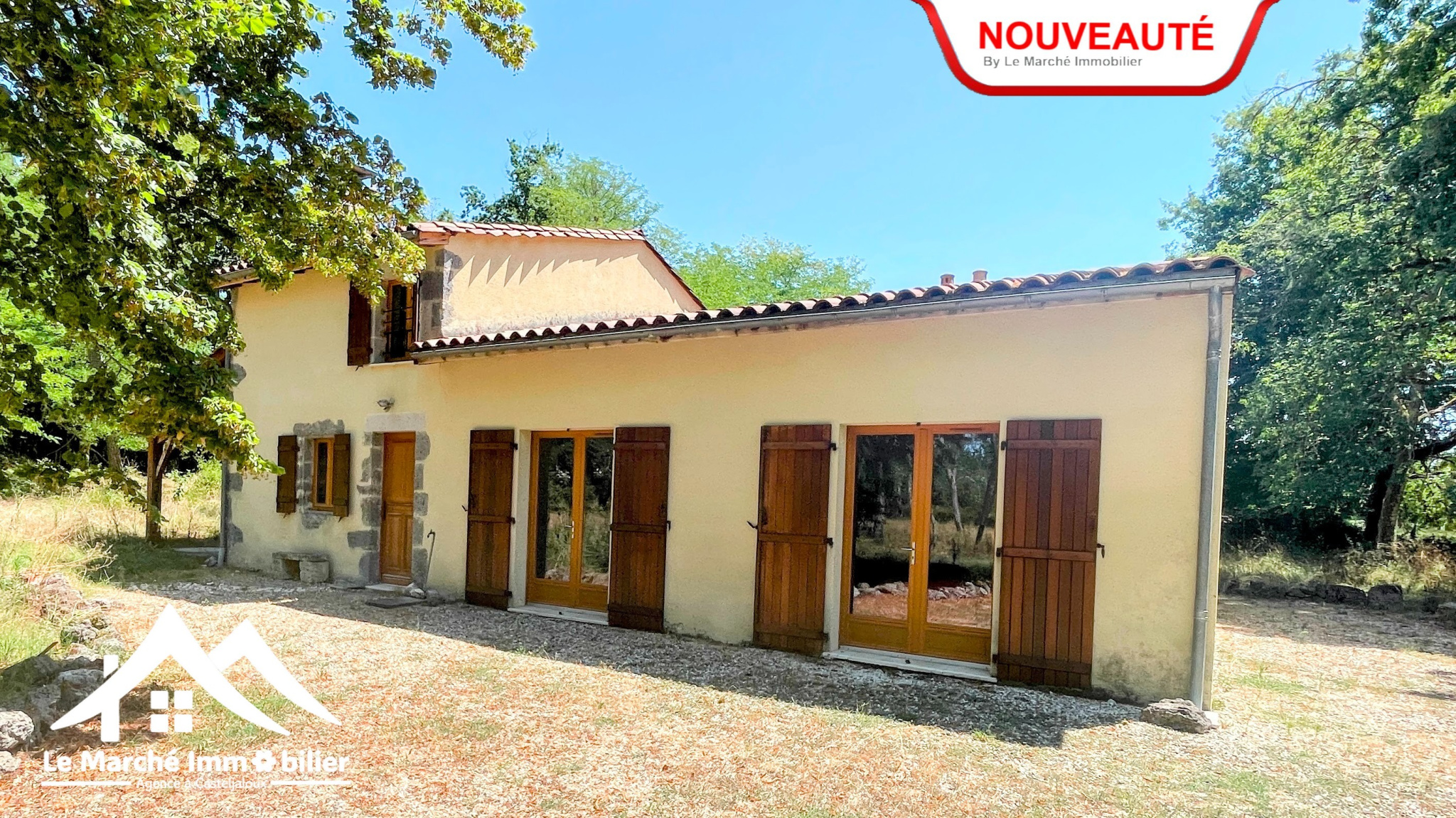 Maison en pierre rénovée au cœur des bois, proche de Pompogne